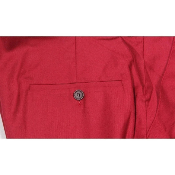 Custom Made! Solid Red Short Sleeve Pakistani Kurta 2-Piece Suit 34x26 - 40/Med - Picture 10 of 12